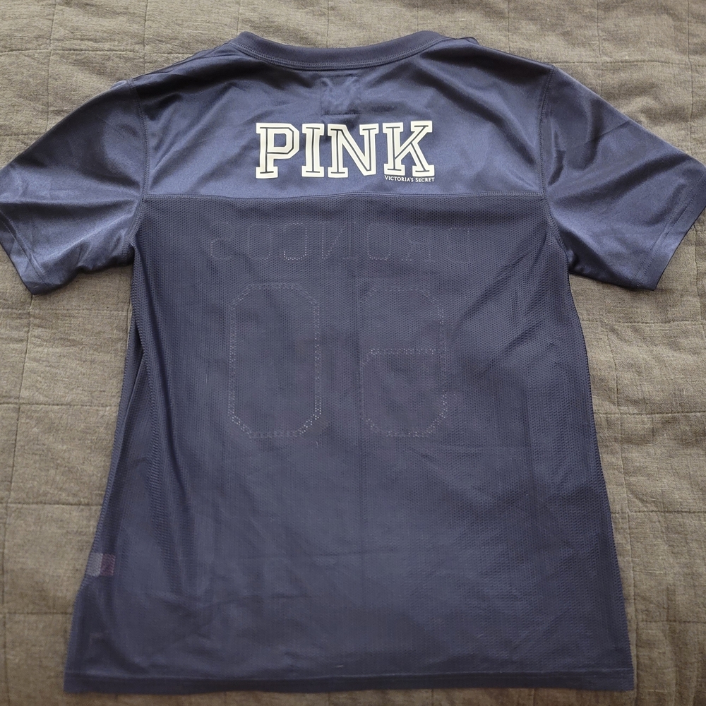 PINK Victoria's Secret Navy and Gold Broncos '60 Jersey - Picture 2 of 2